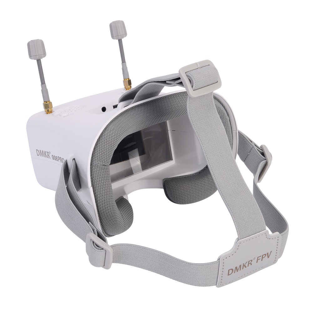 Fpv Drone Goggles - 오리지널 008D PRO 화이트 FPV 고글(DVR