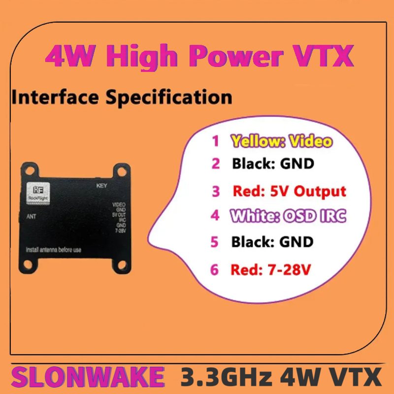 SLONWAKE FPV 3.3G 16채널 4000mW  - Fpv Drone Antenna 리뷰 및 가격